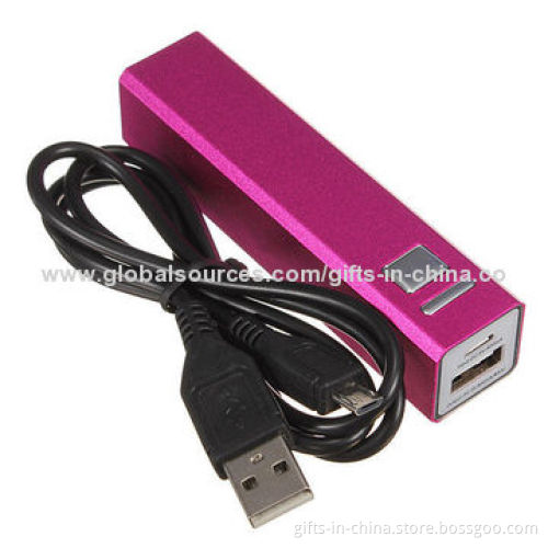 Power Bank for iPhone, CE Mark and 2,600mAh Capacity, 5.0V, 1A